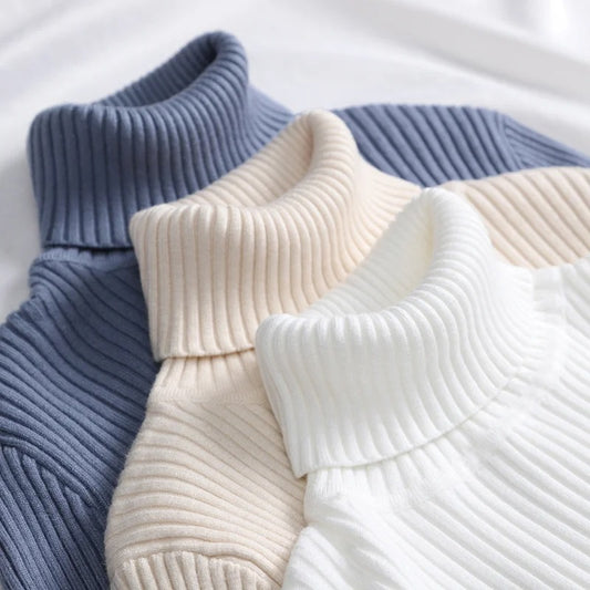 Women's Soft Knit Turtleneck Pullover Sweater