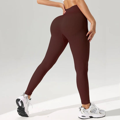 Women's Seamless High-Waist Tummy Control Yoga Leggings