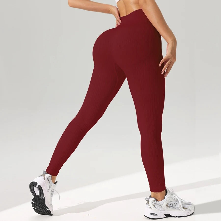 Women's Seamless High-Waist Tummy Control Yoga Leggings