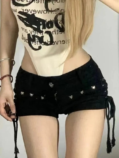Women's Lace-Up Casual Streetwear Shorts