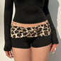 Women's Leopard Print Y2K Low-Waist Booty Shorts